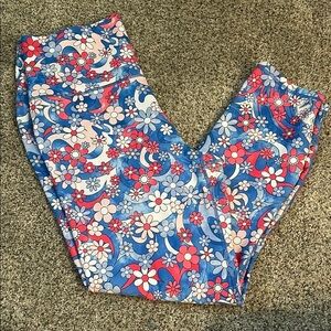 Fabletics powerlux flower power leggings XL